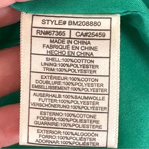 Steve Madden Tropical Splash Dress Vivid Green - Size Medium - Picture 6 of 7